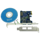 PCI-E转USB3.0扩展卡 双口USB3.0转接卡 SATA供电 原装NEC芯片